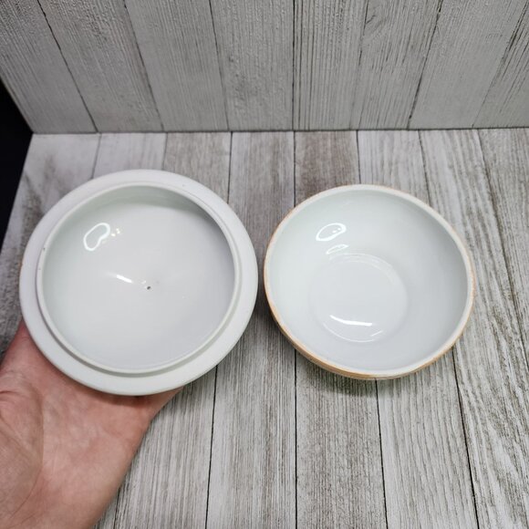 Vtg Noritake Porcelain Trinket Jewelry Dish Lidded Pottery Floral Design Japan - Picture 4 of 8